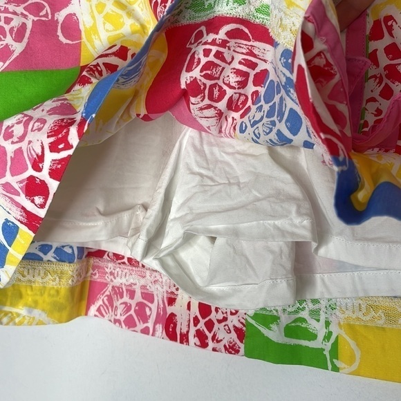 LILLY Pulitzer colorful checkers turtleneck print mini skort - Picture 4 of 7